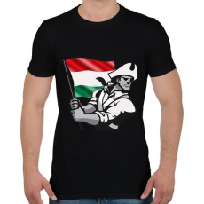 PRINTFASHION Magyar Patrióta  - Férfi póló - Fekete
