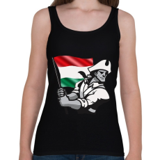 PRINTFASHION Magyar Patrióta  - Női atléta - Fekete