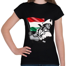 PRINTFASHION Magyar Patrióta  - Női póló - Fekete női póló