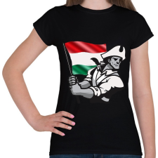 PRINTFASHION Magyar Patrióta - Női póló - Fekete női póló