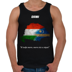 PRINTFASHION magyar székely mintázat névre szóló  - Férfi atléta - Fekete