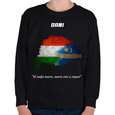 PRINTFASHION magyar székely mintázat névre szóló  - Gyerek pulóver - Fekete gyerek pulóver, kardigán