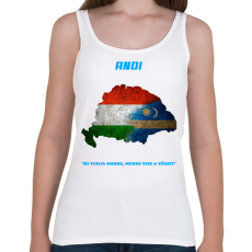 PRINTFASHION magyar székely mintázat névre szóló  - Női atléta - Fehér