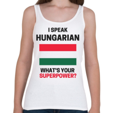 PRINTFASHION Magyar szupererő - Női atléta - Fehér női felső