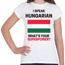 PRINTFASHION Magyar szupererő - Női póló - Fehér női póló