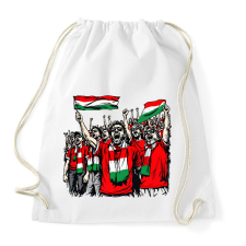 PRINTFASHION Magyar szurkolók - Sportzsák, Tornazsák - Fehér tornazsák