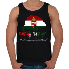 PRINTFASHION magyar vagyok 2 - Férfi atléta - Fekete atléta, trikó