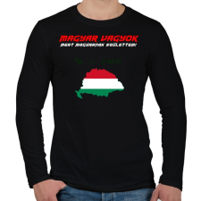 PRINTFASHION magyar vagyok - Férfi hosszú ujjú póló - Fekete férfi póló