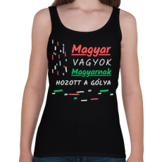 PRINTFASHION Magyar vagyok - Női atléta - Fekete