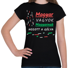 PRINTFASHION Magyar vagyok - Női póló - Fekete női póló