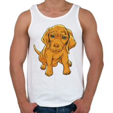 PRINTFASHION Magyar vizsla - Férfi atléta - Fehér