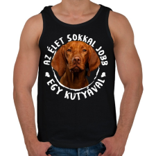 PRINTFASHION Magyar Vizsla - Férfi atléta - Fekete atléta, trikó