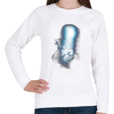 PRINTFASHION Magyarok Angyala - Női pulóver - Fehér női pulóver, kardigán