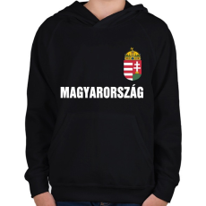 PRINTFASHION Magyarország 2021 - Gyerek kapucnis pulóver - Fekete
