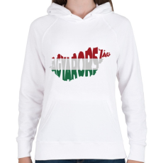 PRINTFASHION Magyarország - Női kapucnis pulóver - Fehér