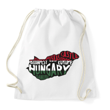 PRINTFASHION Magyarország szavak póló - Sportzsák, Tornazsák - Fehér tornazsák