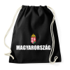 PRINTFASHION Magyarország szurkoló - Sportzsák, Tornazsák - Fekete