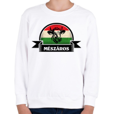 PRINTFASHION Magyaros mészáros - Gyerek pulóver - Fehér gyerek pulóver, kardigán