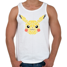 PRINTFASHION Magyaros Pikachu - Férfi atléta - Fehér atléta, trikó