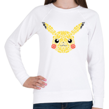 PRINTFASHION Magyaros Pikachu - Női pulóver - Fehér női pulóver, kardigán