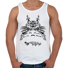 PRINTFASHION Magyaros Totoro - Férfi atléta - Fehér