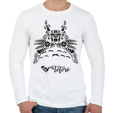 PRINTFASHION Magyaros Totoro - Férfi hosszú ujjú póló - Fehér