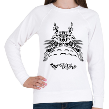 PRINTFASHION Magyaros Totoro - Női pulóver - Fehér női pulóver, kardigán