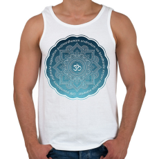 PRINTFASHION Maha Mrityunjaya Mantra - Férfi atléta - Fehér