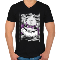 PRINTFASHION Majin Boo - Férfi V-nyakú póló - Fekete