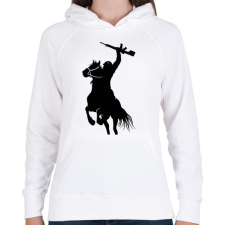 PRINTFASHION Majmok bolygója  - Női kapucnis pulóver - Fehér női pulóver, kardigán