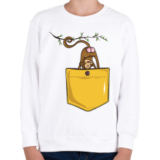 PRINTFASHION Majmos zsebminta - Gyerek pulóver - Fehér