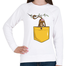 PRINTFASHION Majmos zsebminta - Női pulóver - Fehér női pulóver, kardigán