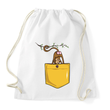 PRINTFASHION Majmos zsebminta - Sportzsák, Tornazsák - Fehér tornazsák