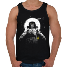 PRINTFASHION Majom az űrben - Férfi atléta - Fekete atléta, trikó