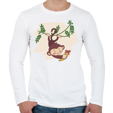 PRINTFASHION Majomfiú - Férfi hosszú ujjú póló - Fehér férfi póló