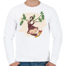 PRINTFASHION Majomfiú - Férfi pulóver - Fehér