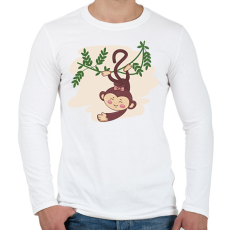 PRINTFASHION Majomlány - Férfi hosszú ujjú póló - Fehér