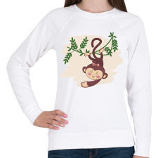 PRINTFASHION Majomlány - Női pulóver - Fehér női pulóver, kardigán