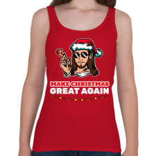 PRINTFASHION MAKE CHRISTMAS GREAT AGAIN 3 - Női atléta - Cseresznyepiros női trikó