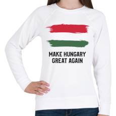 PRINTFASHION MAKE HUNGARY - Női pulóver - Fehér
