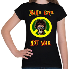 PRINTFASHION make love not war - Női póló - Fekete