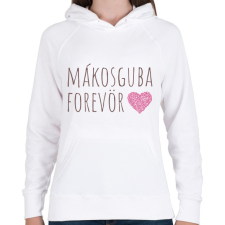 PRINTFASHION Mákosguba Forevör világos háttérre - Női kapucnis pulóver - Fehér női pulóver, kardigán