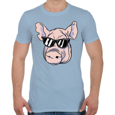 PRINTFASHION Malac - Férfi póló - Világoskék