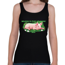 PRINTFASHION malacka szöveggel - Női atléta - Fekete