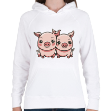 PRINTFASHION Malacok - Női kapucnis pulóver - Fehér női pulóver, kardigán