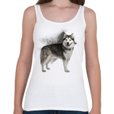 PRINTFASHION Malamut - Női atléta - Fehér