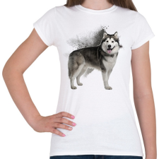 PRINTFASHION Malamut - Női póló - Fehér női póló