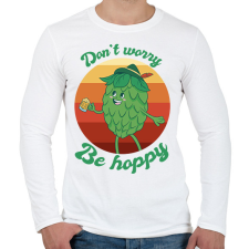 PRINTFASHION Maláta - Férfi hosszú ujjú póló - Fehér férfi póló