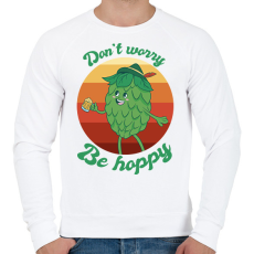 PRINTFASHION Maláta - Férfi pulóver - Fehér