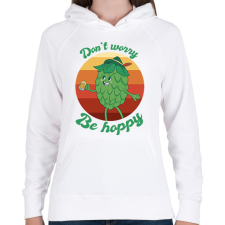 PRINTFASHION Maláta - Női kapucnis pulóver - Fehér női pulóver, kardigán